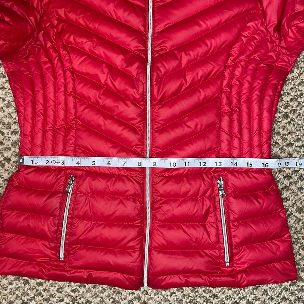 Kenneth Cole Reaction Women's Red Quilted Packable Puffer Jacket - Picture 10 of 16